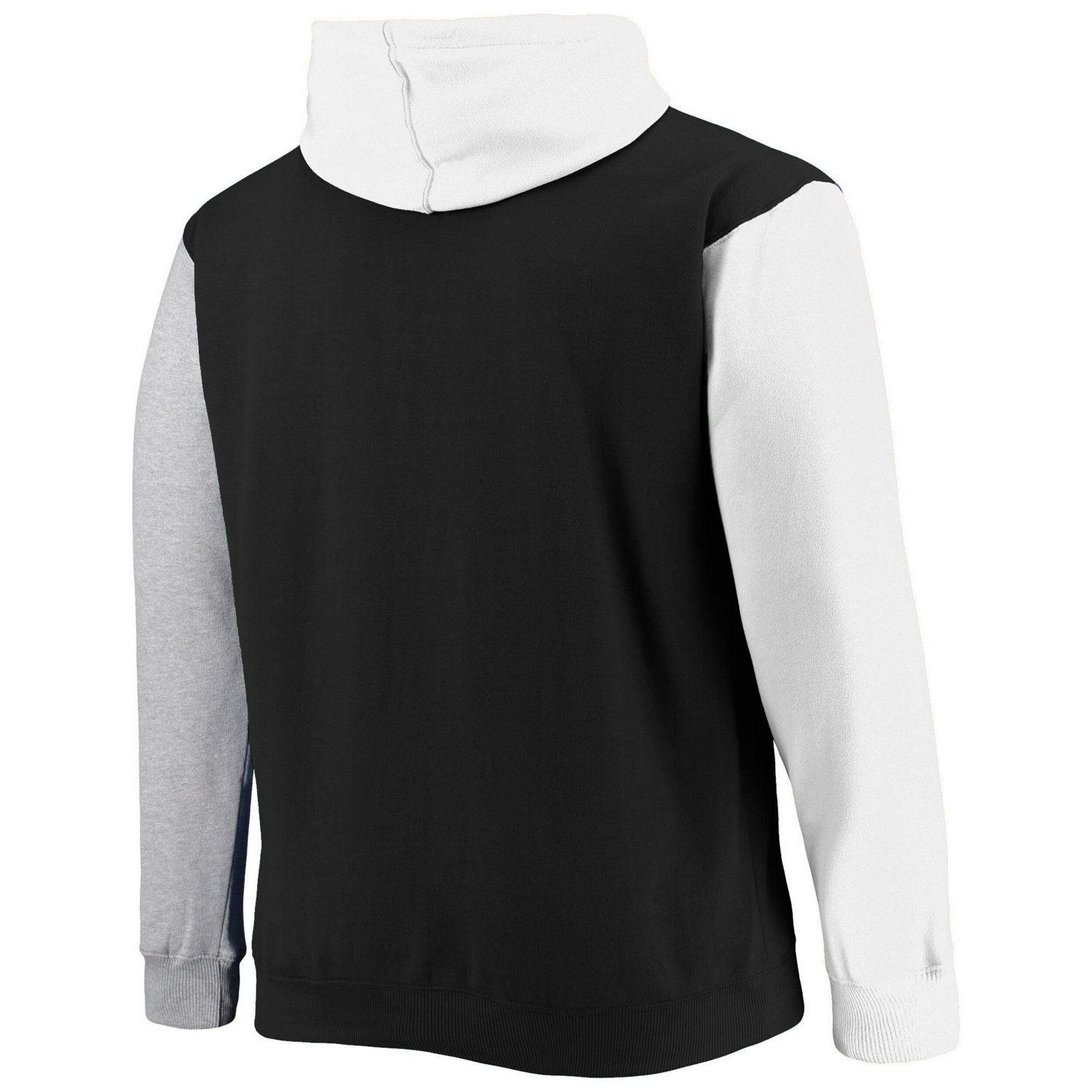 Fanatics /White Brooklyn Nets Big  Tall Double Contrast Pullover Hoodie                                                          - view number 3