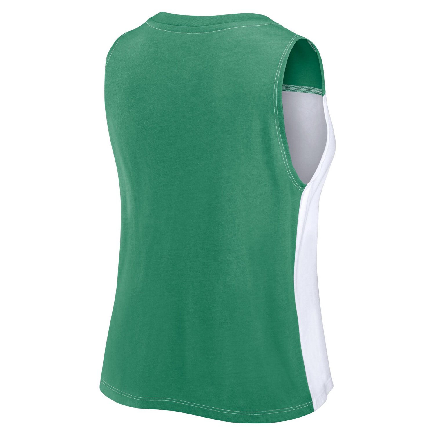 Fanatics White Miami Hurricanes Colorblock High Neck Tank Top - view number 3