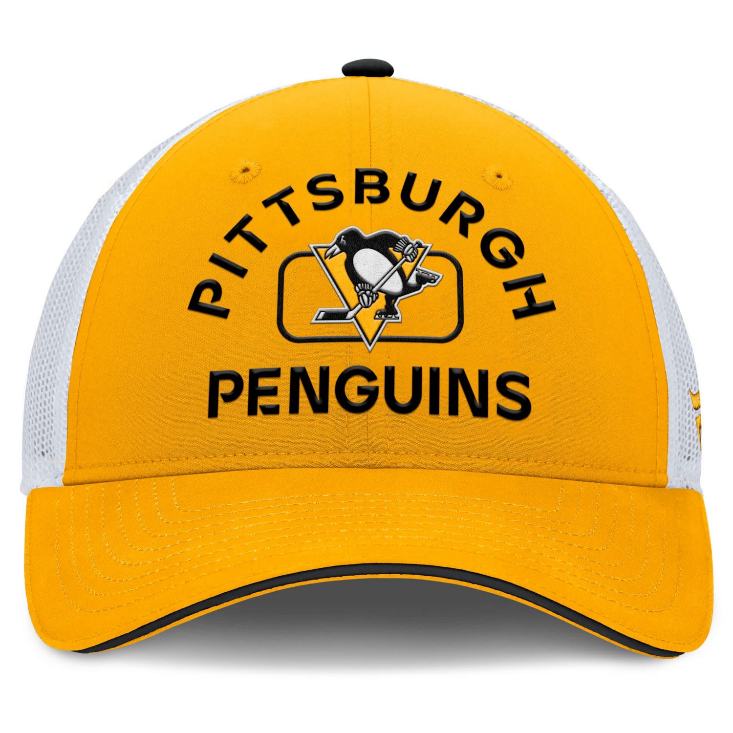 Fanatics White Pittsburgh Penguins Authentic Pro Rink Trucker Hat - view number 2