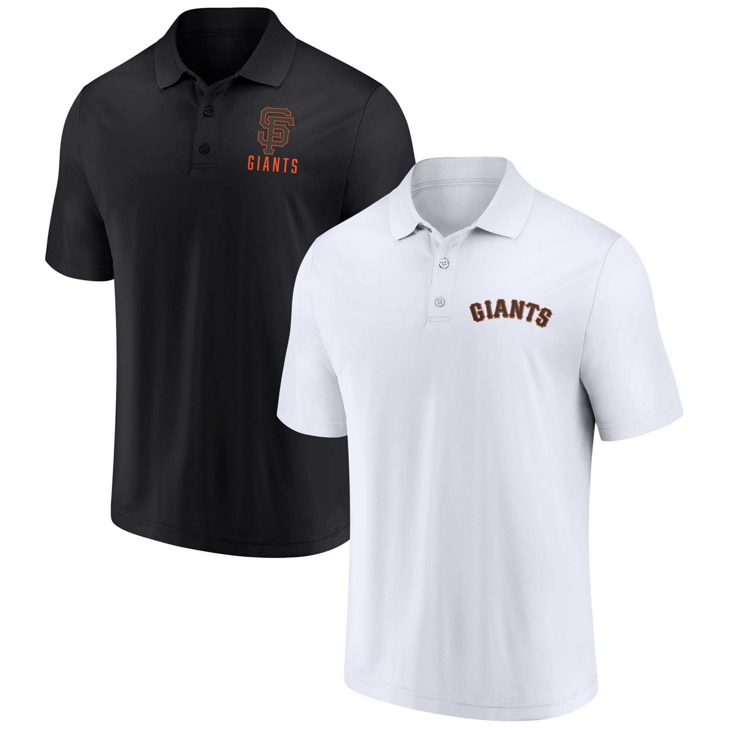 Fanatics White San Francisco Giants Two-Pack Logo Lockup Polo Set