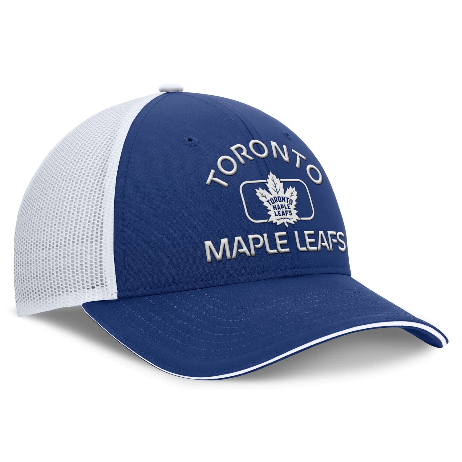 Fanatics White Toronto Maple Leafs Authentic Pro Rink Trucker Hat - view number 2
