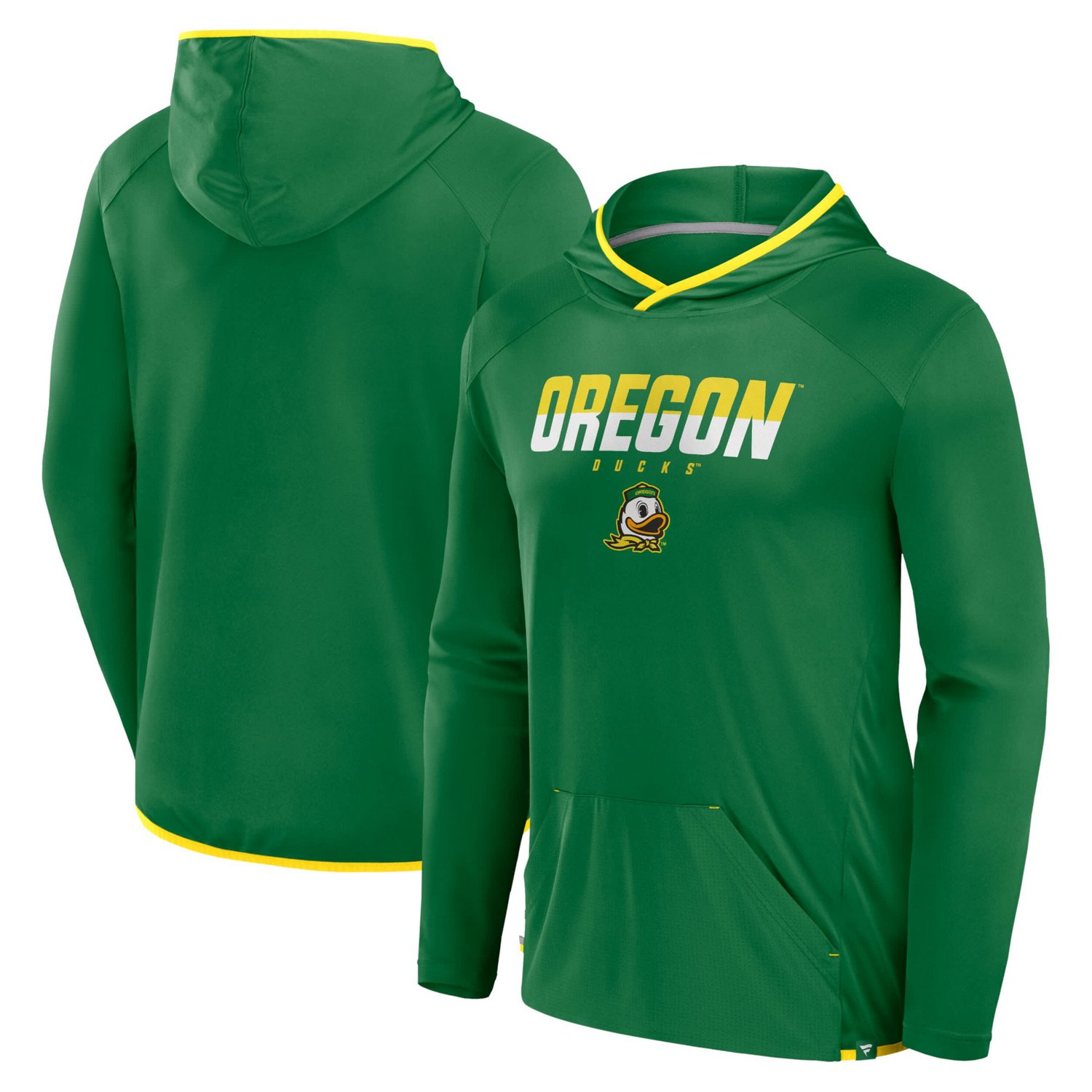 Fanatics /Yellow Oregon Ducks Transitional Hoodie T-Shirt - view number 1