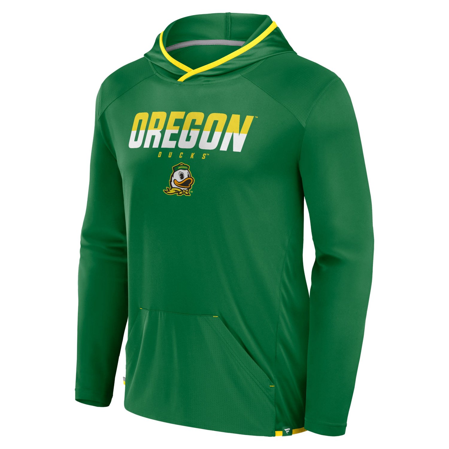 Fanatics /Yellow Oregon Ducks Transitional Hoodie T-Shirt - view number 2