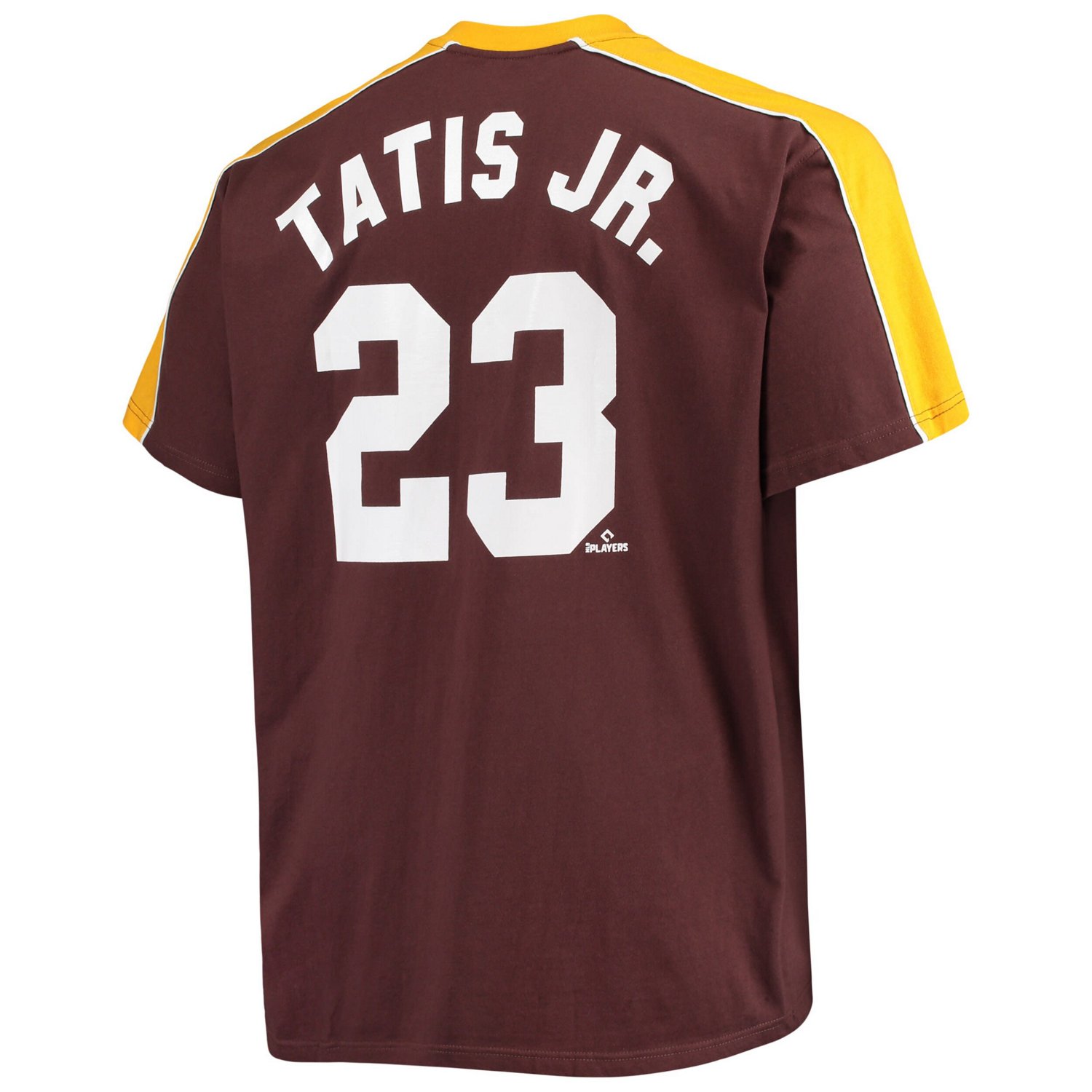 Fernando Tatis Jr /Gold San Diego Padres Big  Tall Fashion Piping Player T-Shirt                                                 - view number 3