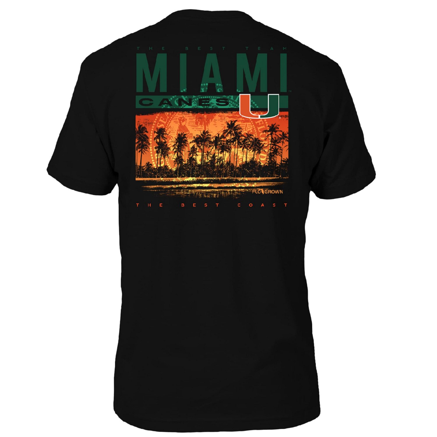 FloGrown Miami Hurricanes Best Beach T-Shirt - view number 3
