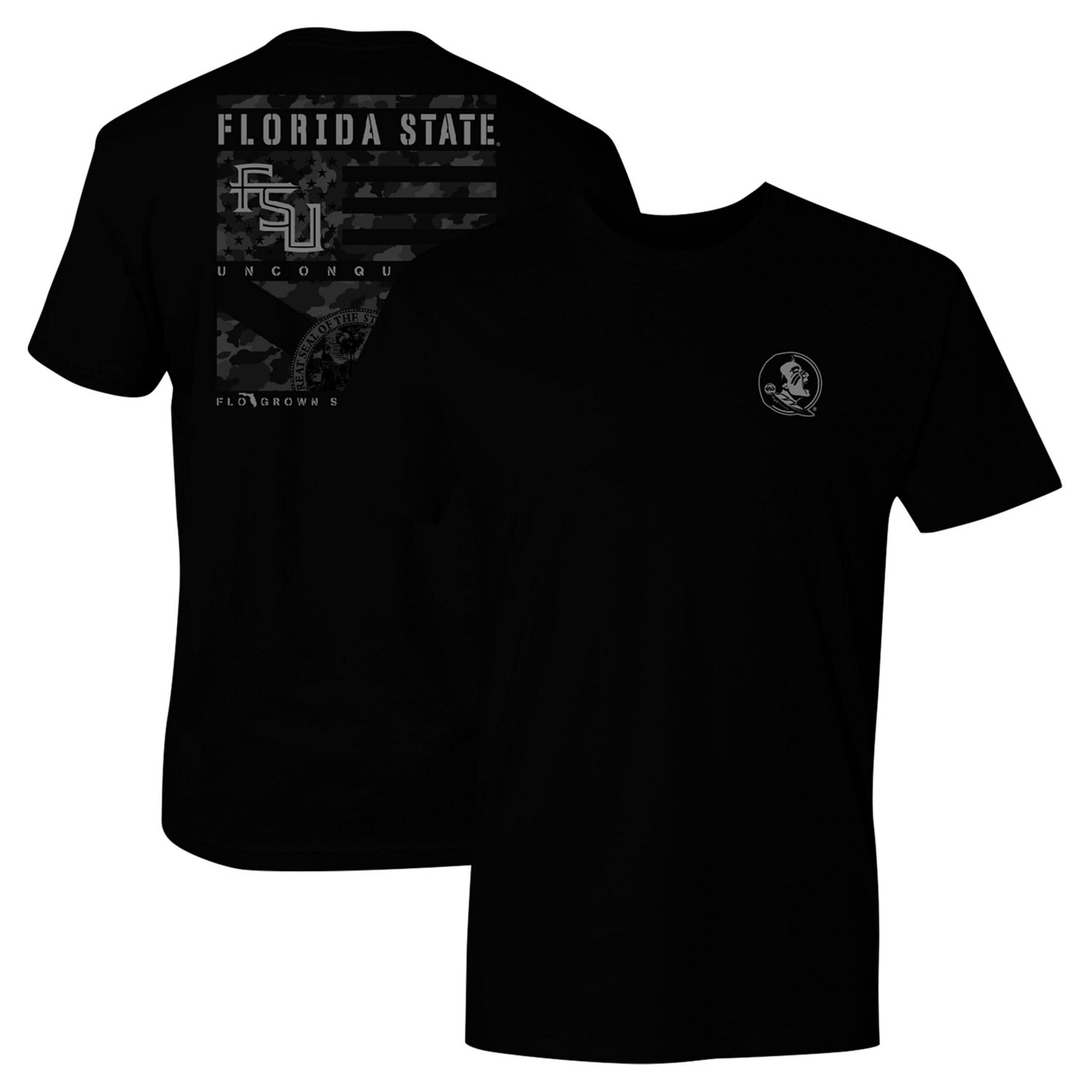 Florida State Seminoles Camo Flag Panel T-Shirt