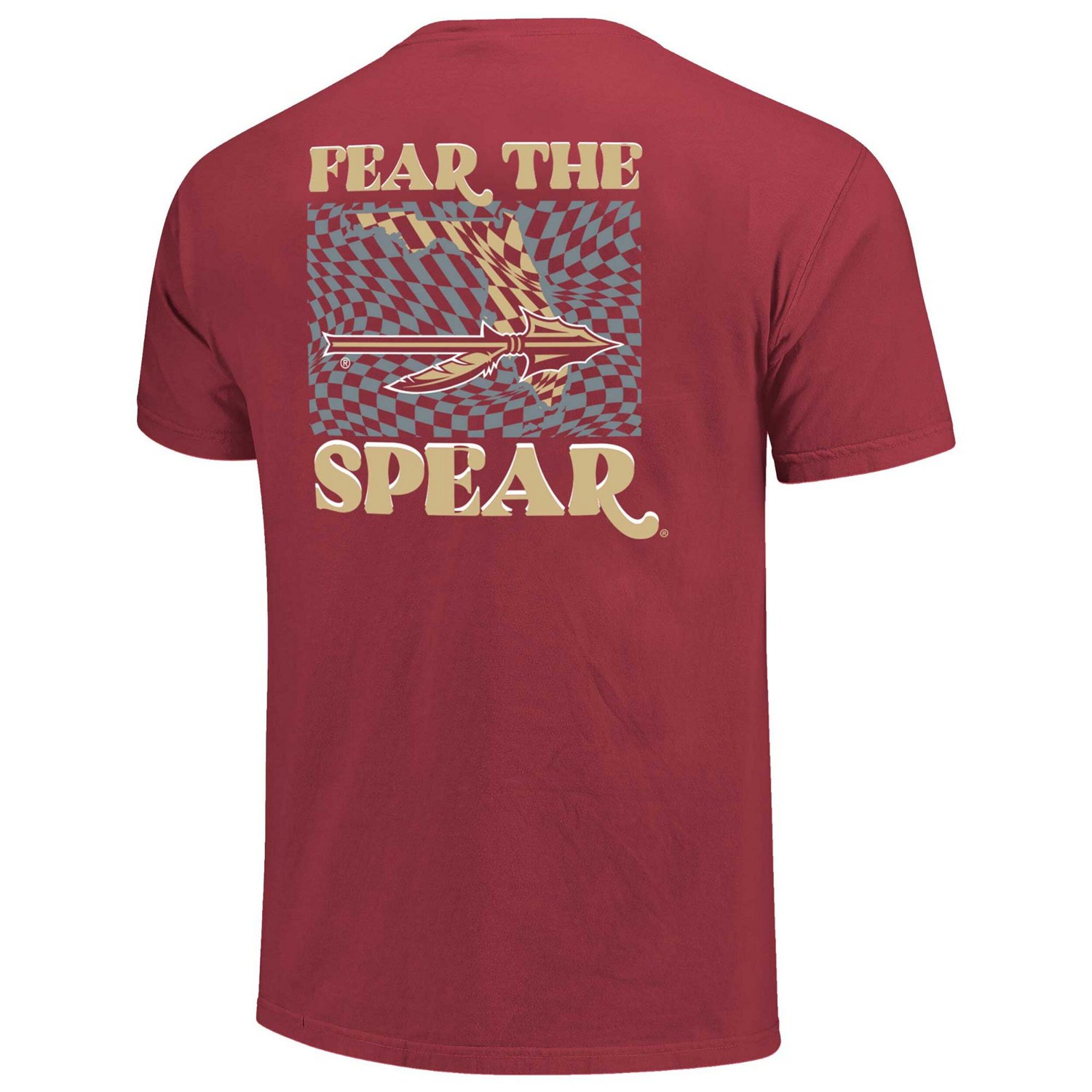 Florida State Seminoles Comfort Colors Checkered Mascot T-Shirt                                                                  - view number 3