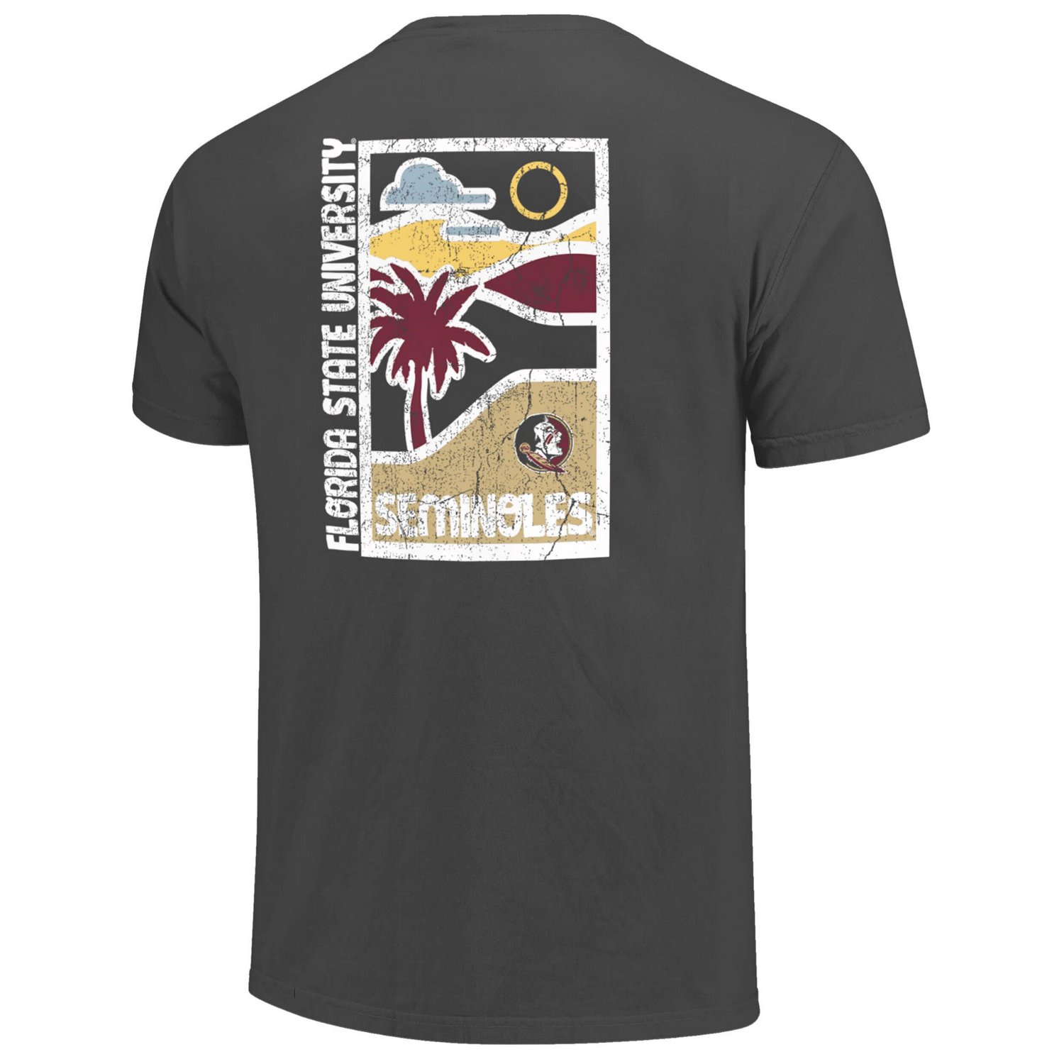 Florida State Seminoles Comfort Colors Minimal Vista Distressed Graphics T-Shirt - view number 3