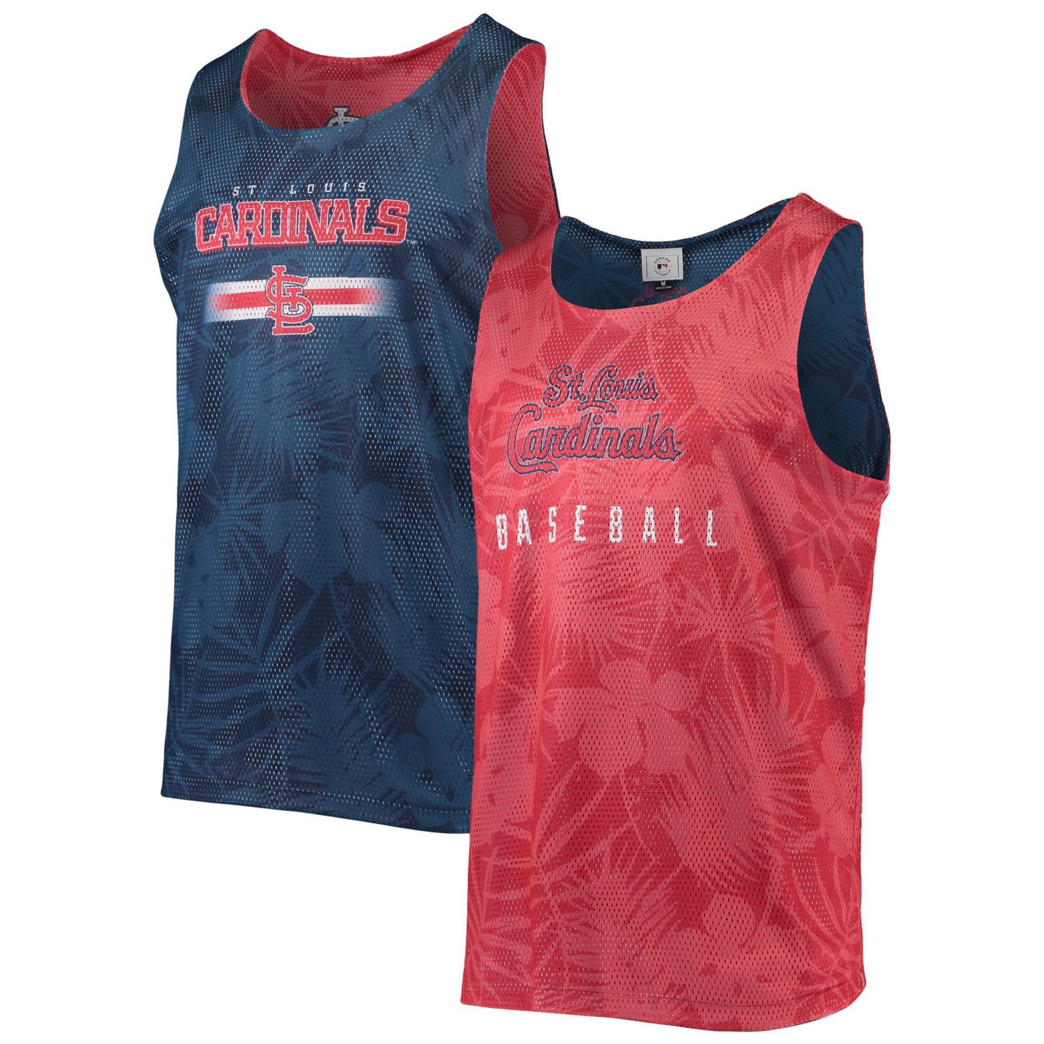 FOCO St Louis Cardinals Floral Reversible Mesh Tank Top