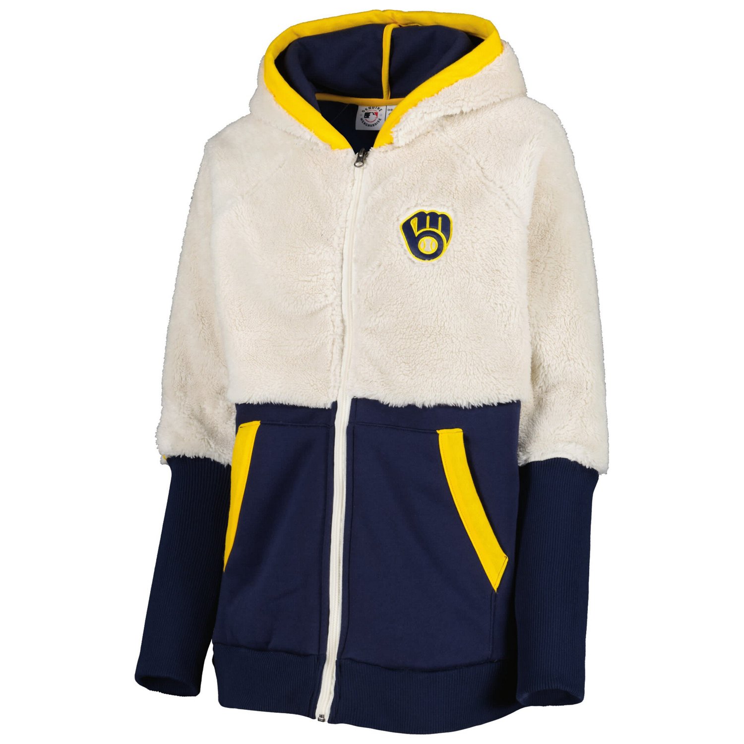 G-III 4Her by Carl Banks / Milwaukee Brewers Shuffle It Raglan Full-Zip Hoodie - view number 2