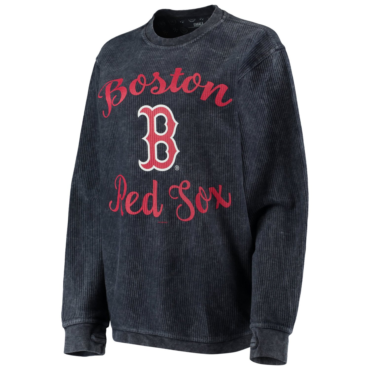 G-III 4Her by Carl Banks Boston Red Sox Script Comfy Cord Pullover Sweatshirt                                                    - view number 2