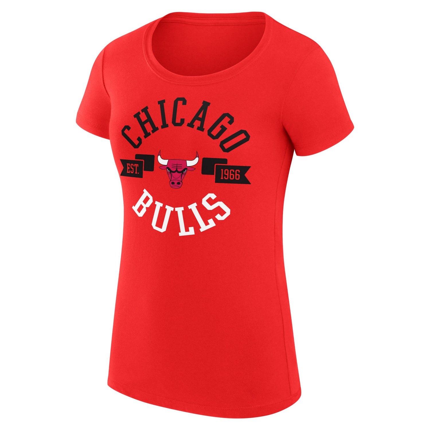 G-III 4Her by Carl Banks Chicago Bulls Super-Slim Fit Lightweight Large City Logo T-Shirt - view number 2