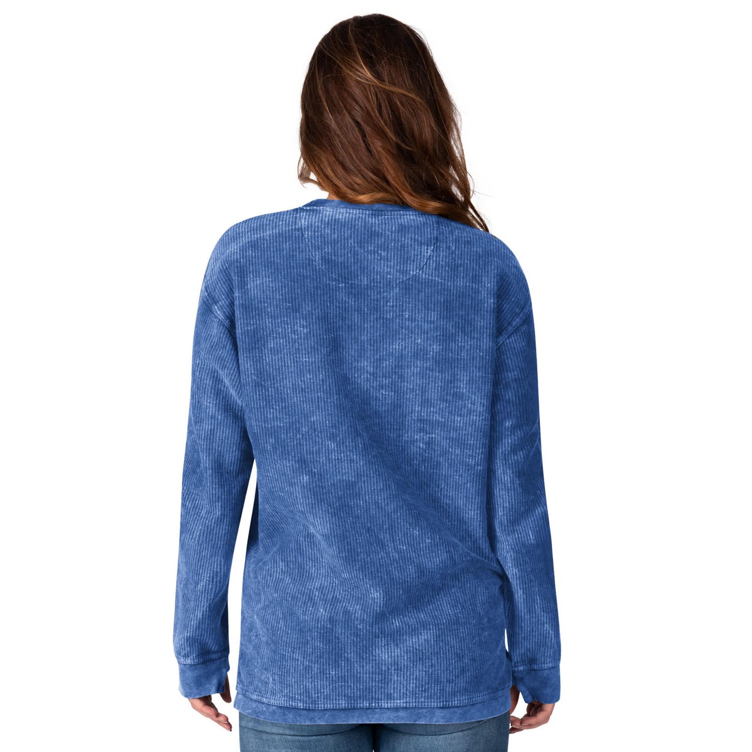 G-III 4Her by Carl Banks Chicago Cubs Comfy Cord Pullover Sweatshirt - view number 2