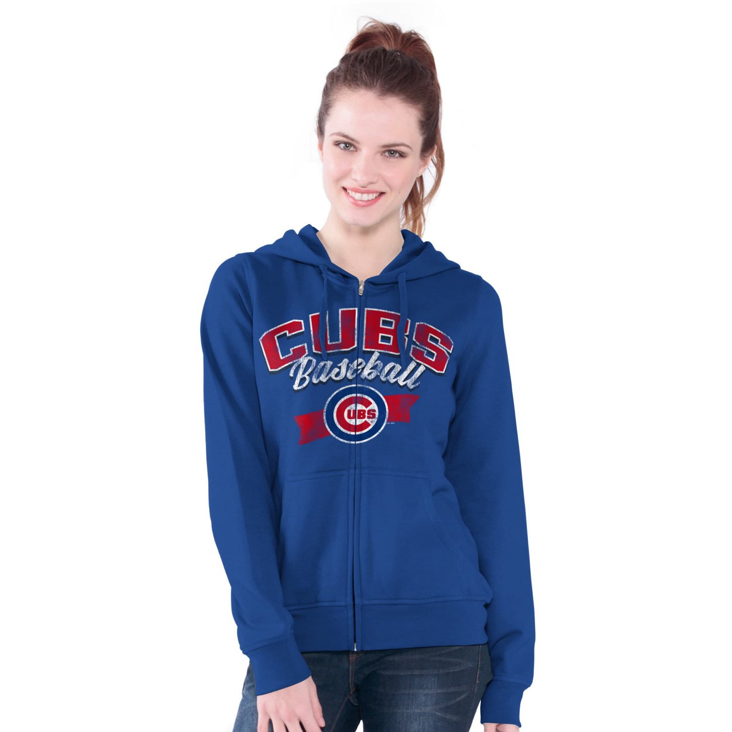 G-III 4Her by Carl Banks Chicago Cubs Wild Cat Full-Zip Hoodie
