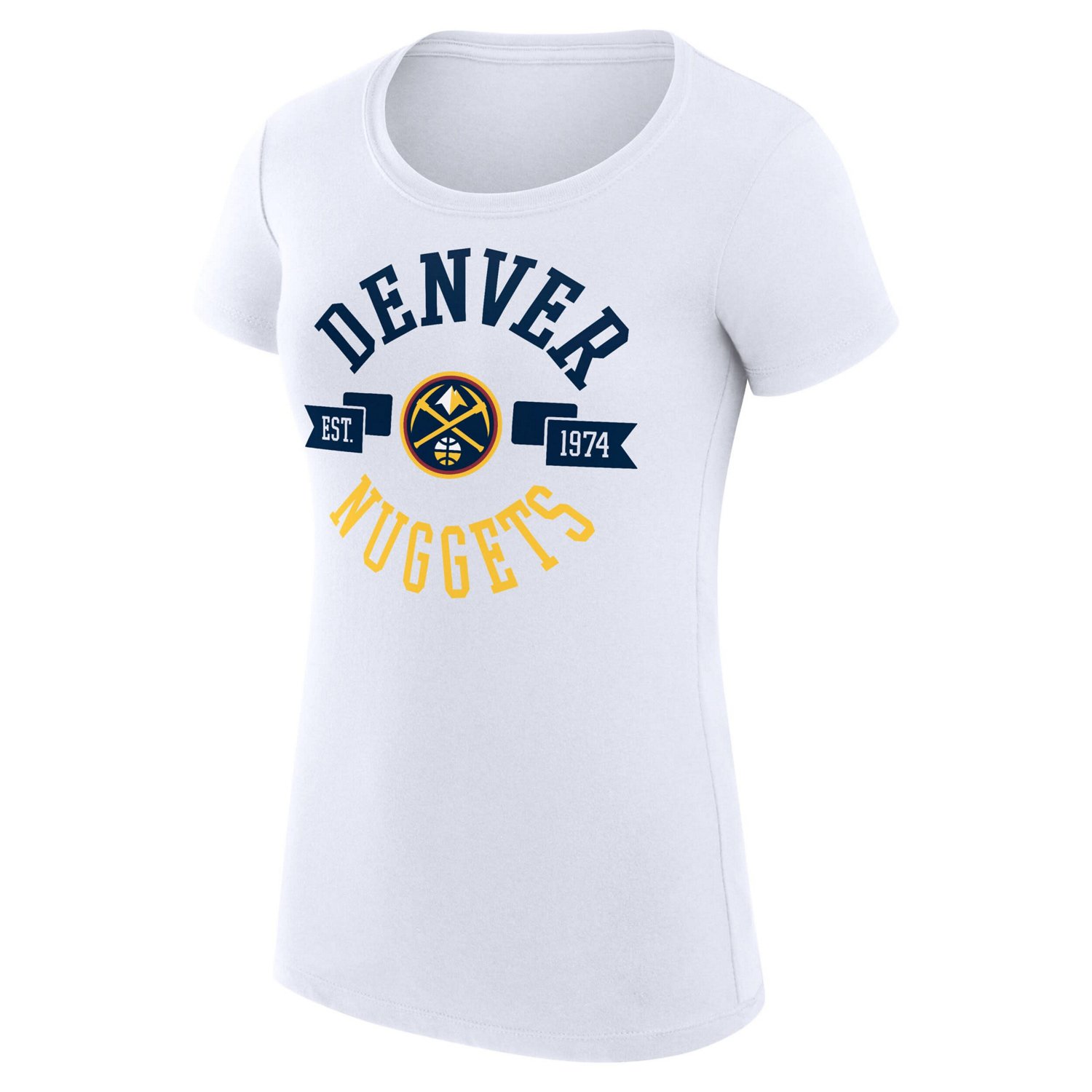G-III 4Her by Carl Banks Denver Nuggets Super-Slim Fit Lightweight Large City Logo T-Shirt - view number 2