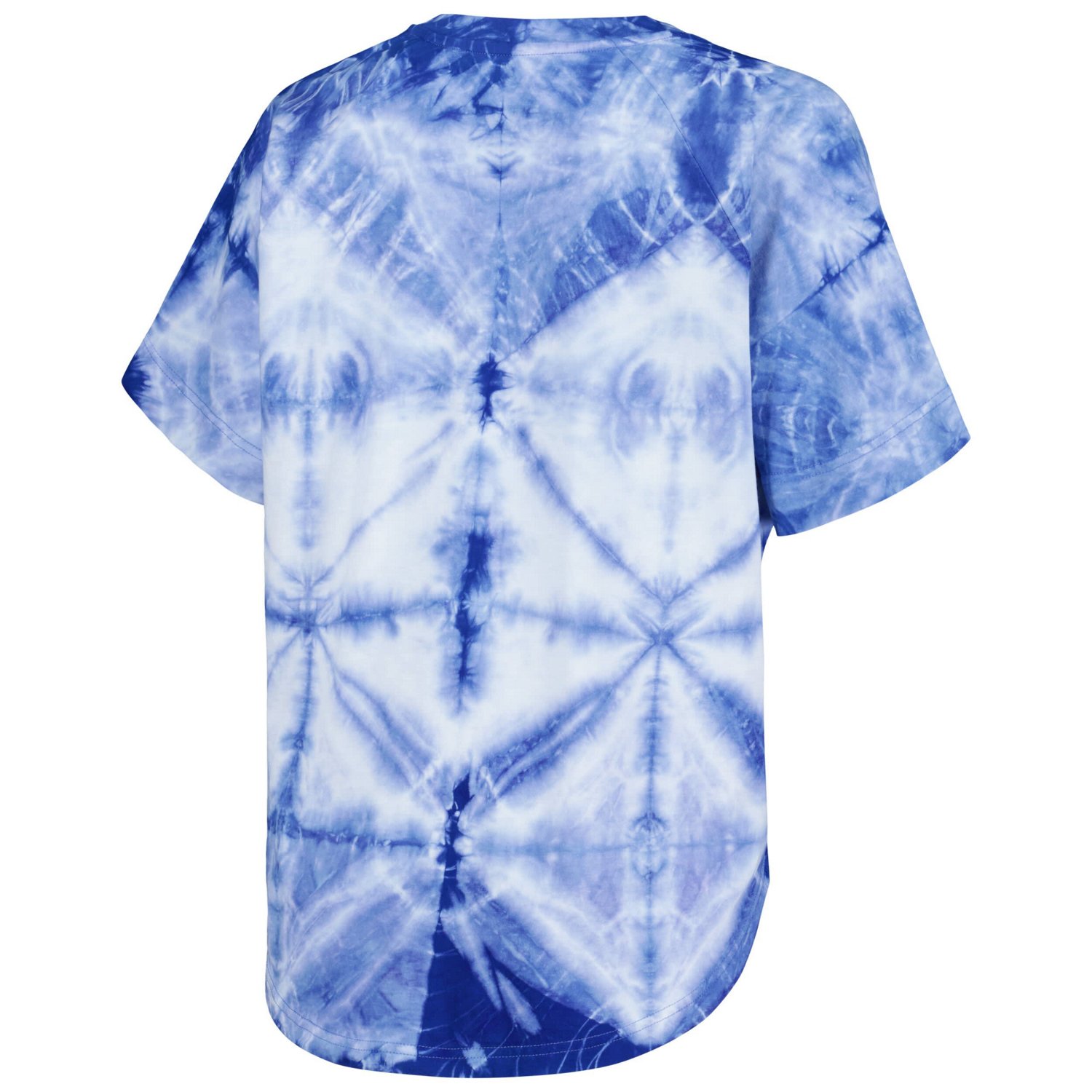 G-III 4Her by Carl Banks Golden State Warriors Tournament Raglan Oversized Tie-Dye V-Neck T-Shirt - view number 3