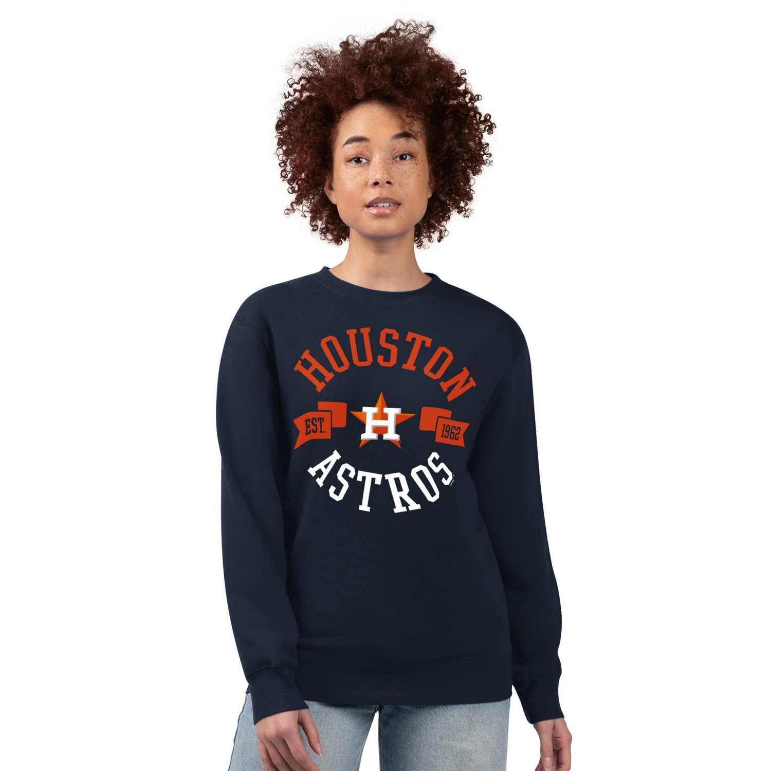 G-III 4Her by Carl Banks Houston Astros Team Logo Fleece Pullover Sweatshirt - view number 3