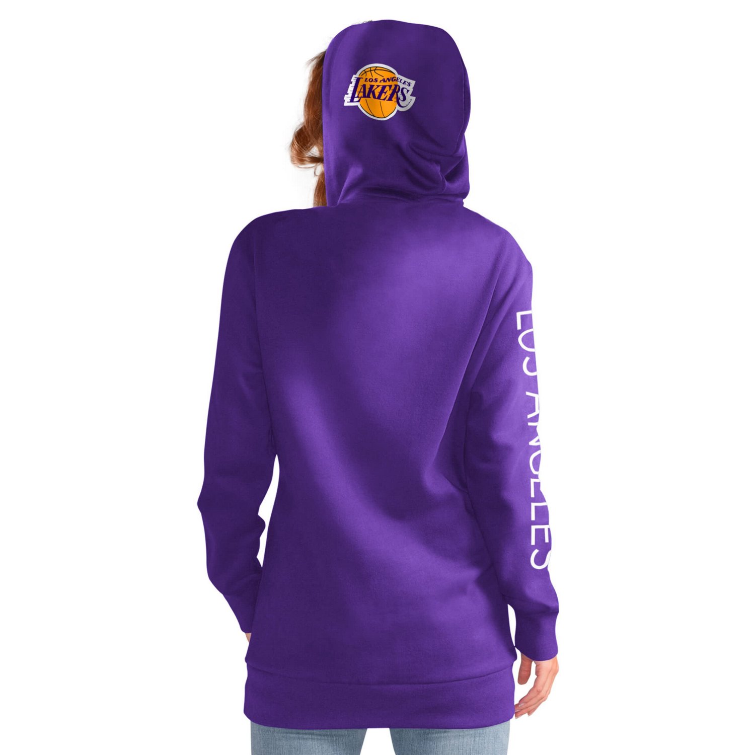 G-III 4Her by Carl Banks Los Angeles Lakers Base Coach Pullover Hoodie - view number 2