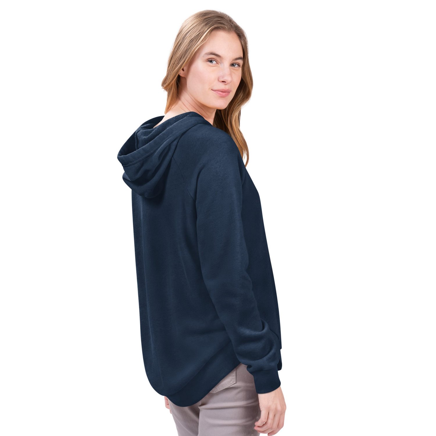 G-III 4Her by Carl Banks New York Mets Jordan Angel Raglan Fleece Pullover Hoodie - view number 2