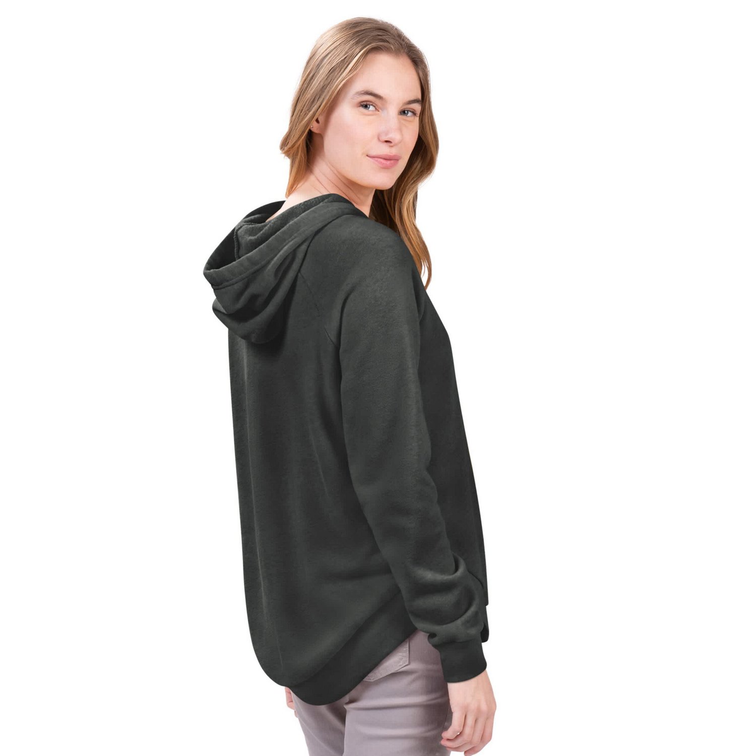 G-III 4Her by Carl Banks New York Yankees Jordan Angel Raglan Fleece Pullover Hoodie - view number 2