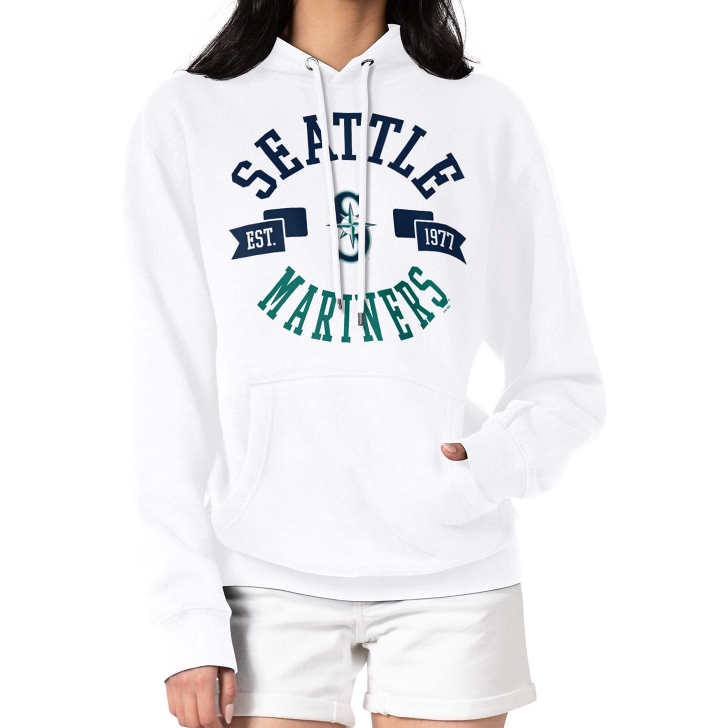 G-III 4Her by Carl Banks Seattle Mariners City Graphic Pullover Hoodie