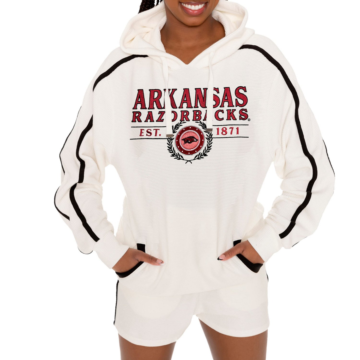 Gameday Couture Arkansas Razorbacks Down Set Go Pullover Hoodie and Shorts Set - view number 2