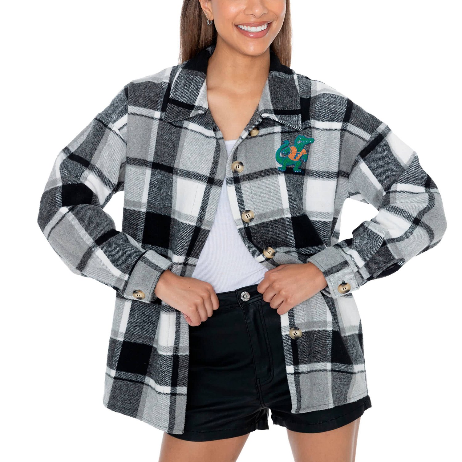 Gameday Couture Florida Gators End Zone Game Flannel Button-Up Shirt                                                            