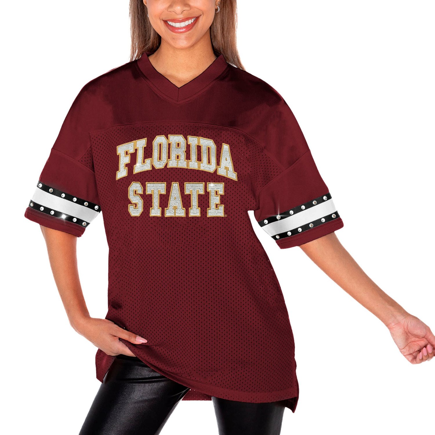 Gameday Couture Florida State Seminoles Until Kickoff Rhinestone Fashion T-Shirt                                                 - view number 2