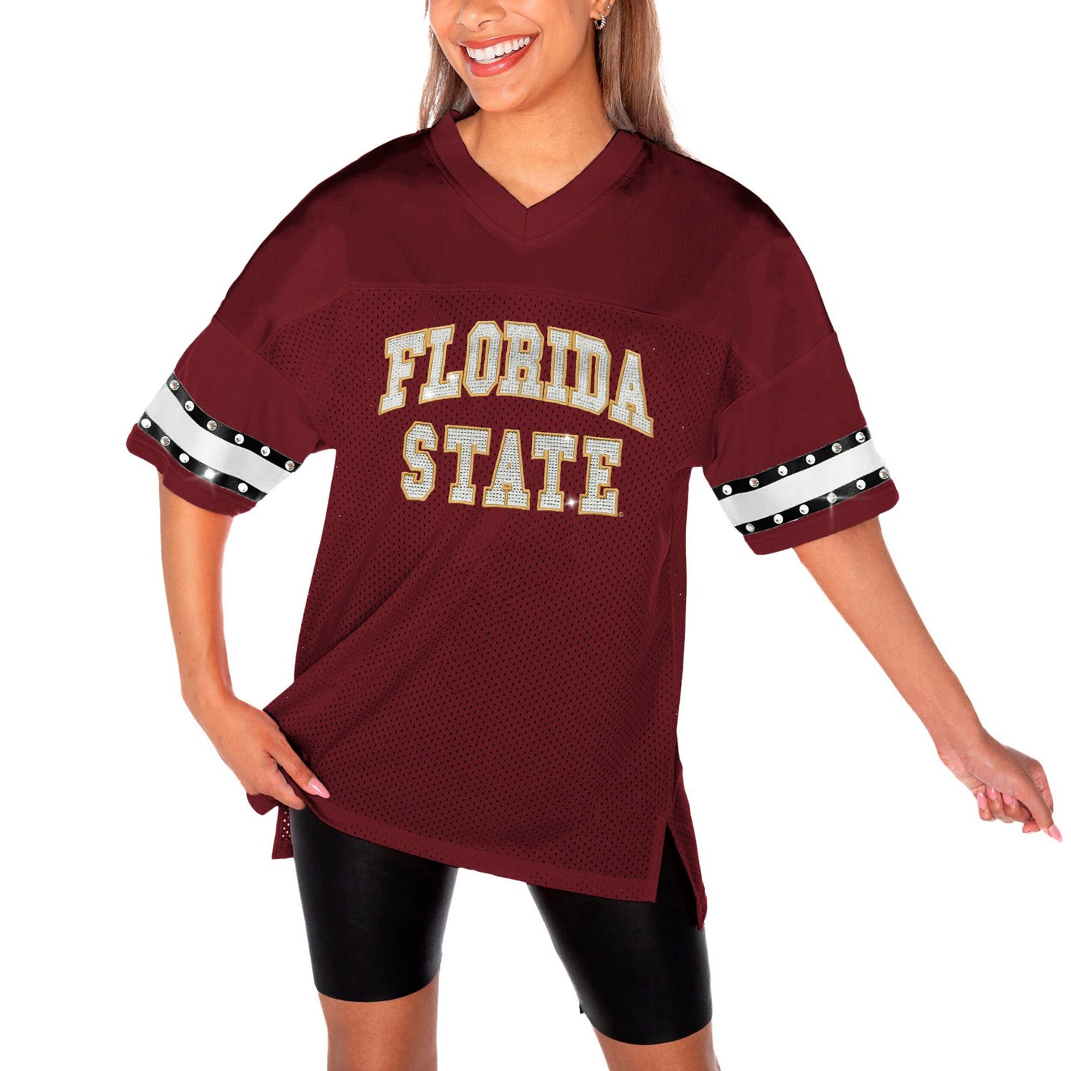 Gameday Couture Florida State Seminoles Until Kickoff Rhinestone Fashion T-Shirt                                                 - view number 3