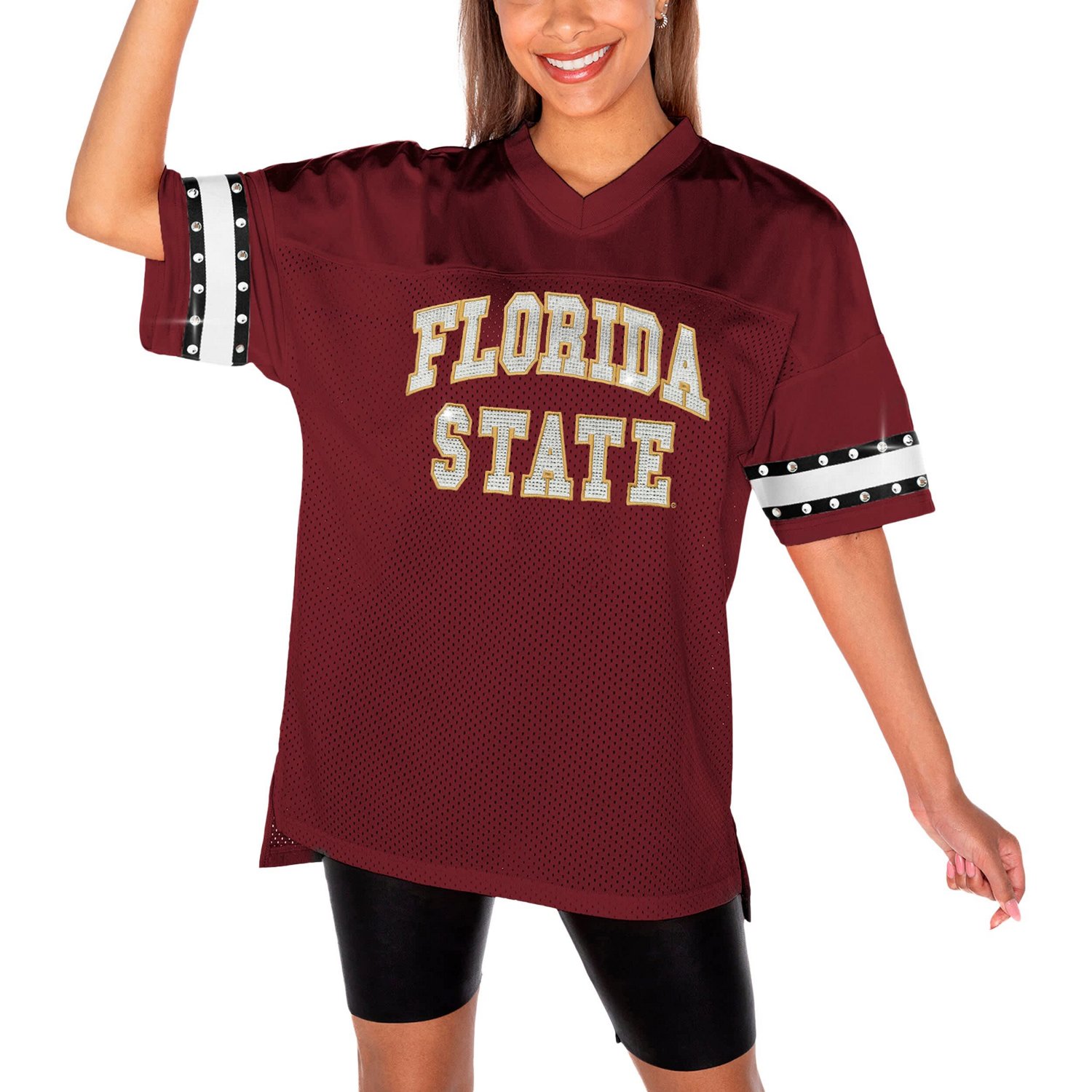 Gameday Couture Florida State Seminoles Until Kickoff Rhinestone Fashion T-Shirt                                                 - view number 1