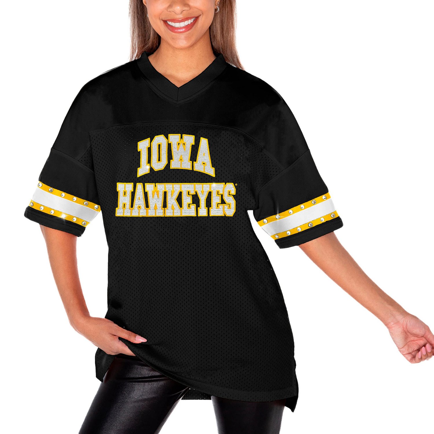 Gameday Couture Iowa Hawkeyes Until Kickoff Rhinestone Fashion T-Shirt - view number 2