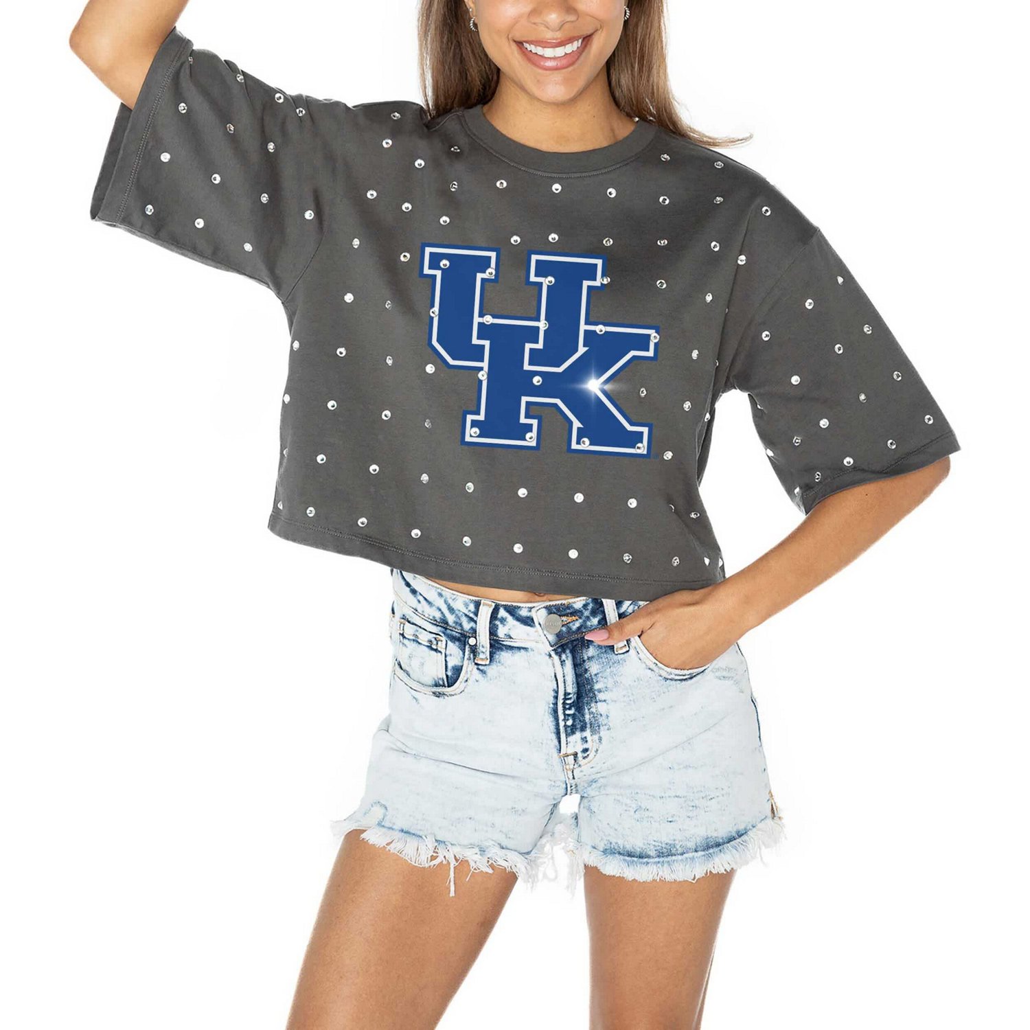 Gameday Couture Kentucky Wildcats Go Time Rhinestone Crop T-Shirt                                                                - view number 2