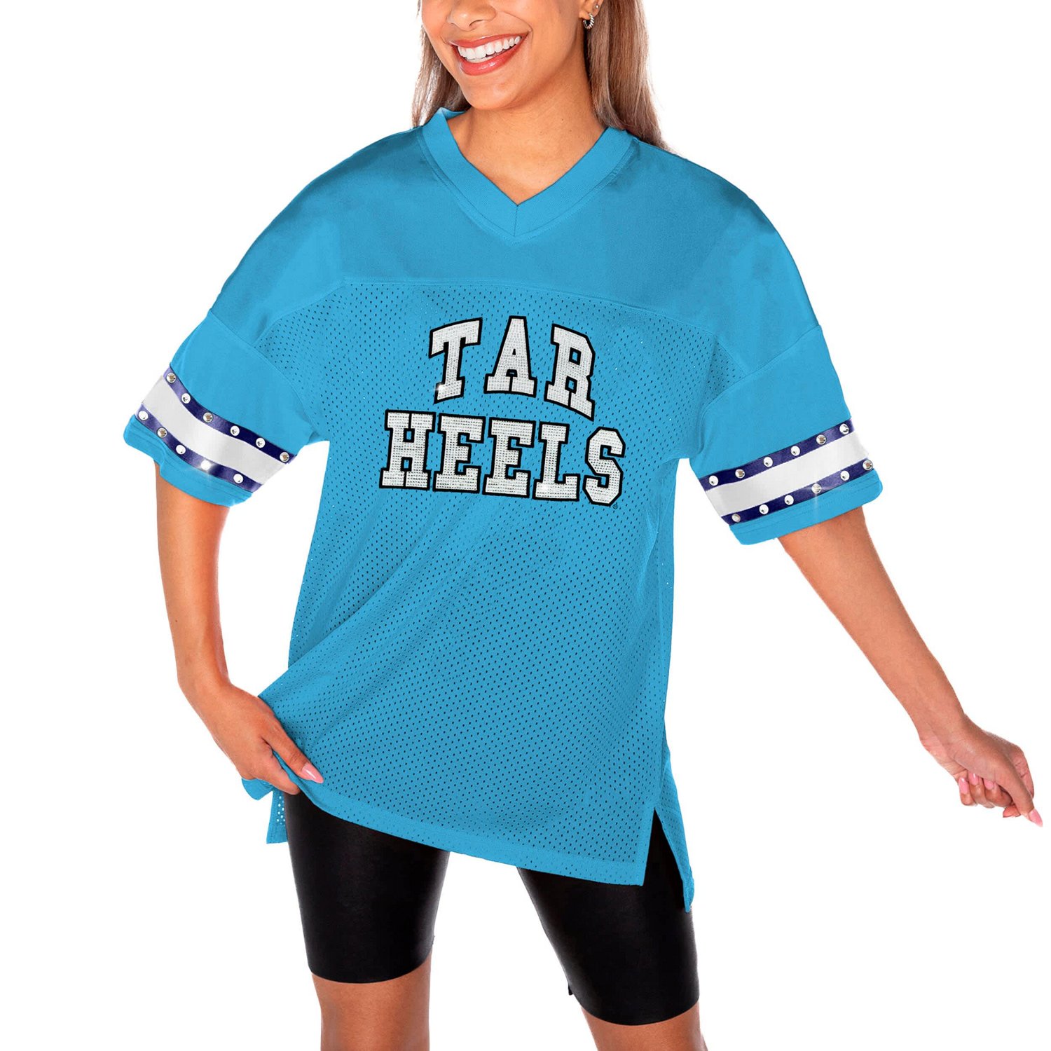 Gameday Couture Light North Carolina Tar Heels Until Kickoff Rhinestone Fashion T-Shirt                                          - view number 3