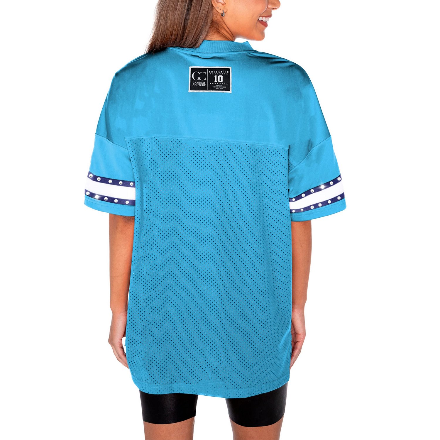 Gameday Couture Light North Carolina Tar Heels Until Kickoff Rhinestone Fashion T-Shirt                                          - view number 4