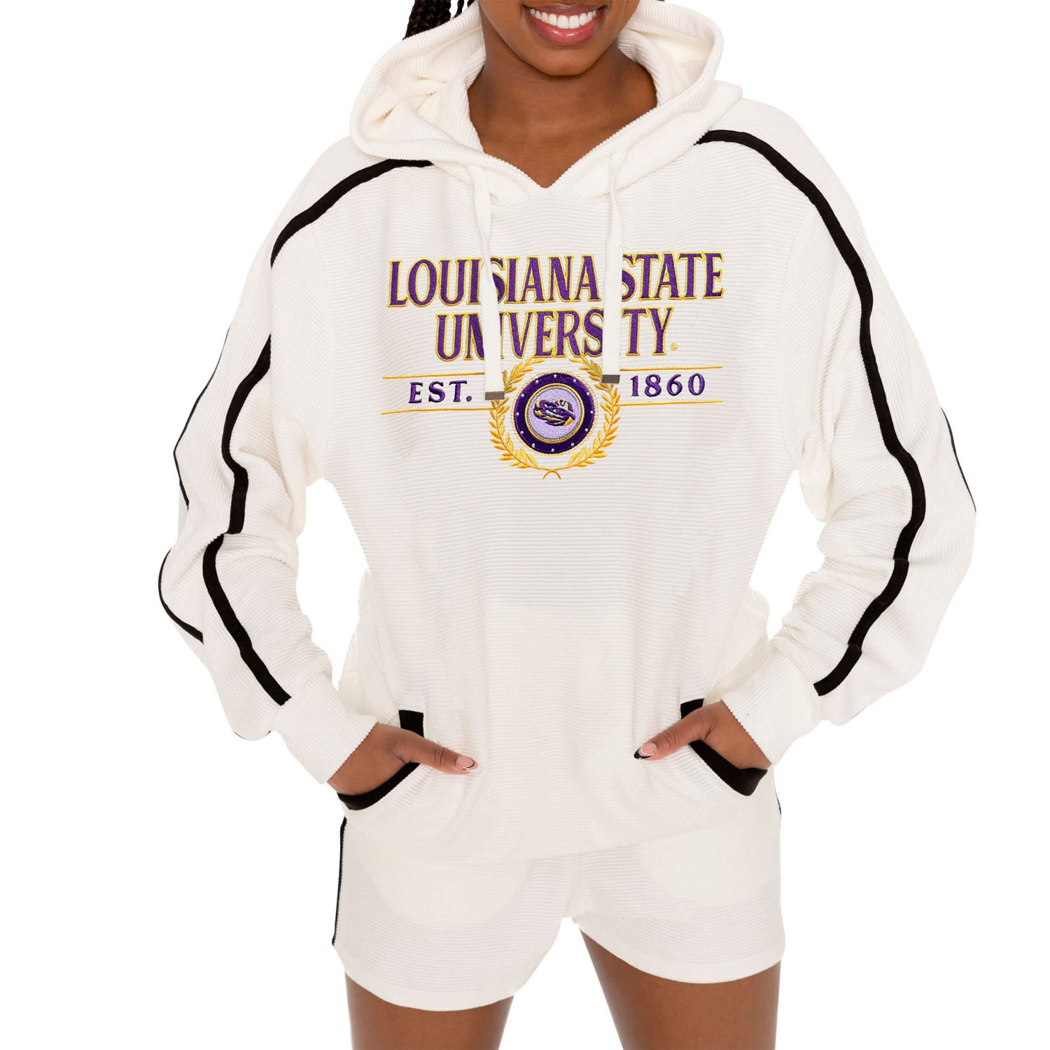 Gameday Couture LSU Tigers Down Set Go Pullover Hoodie and Shorts Set - view number 2