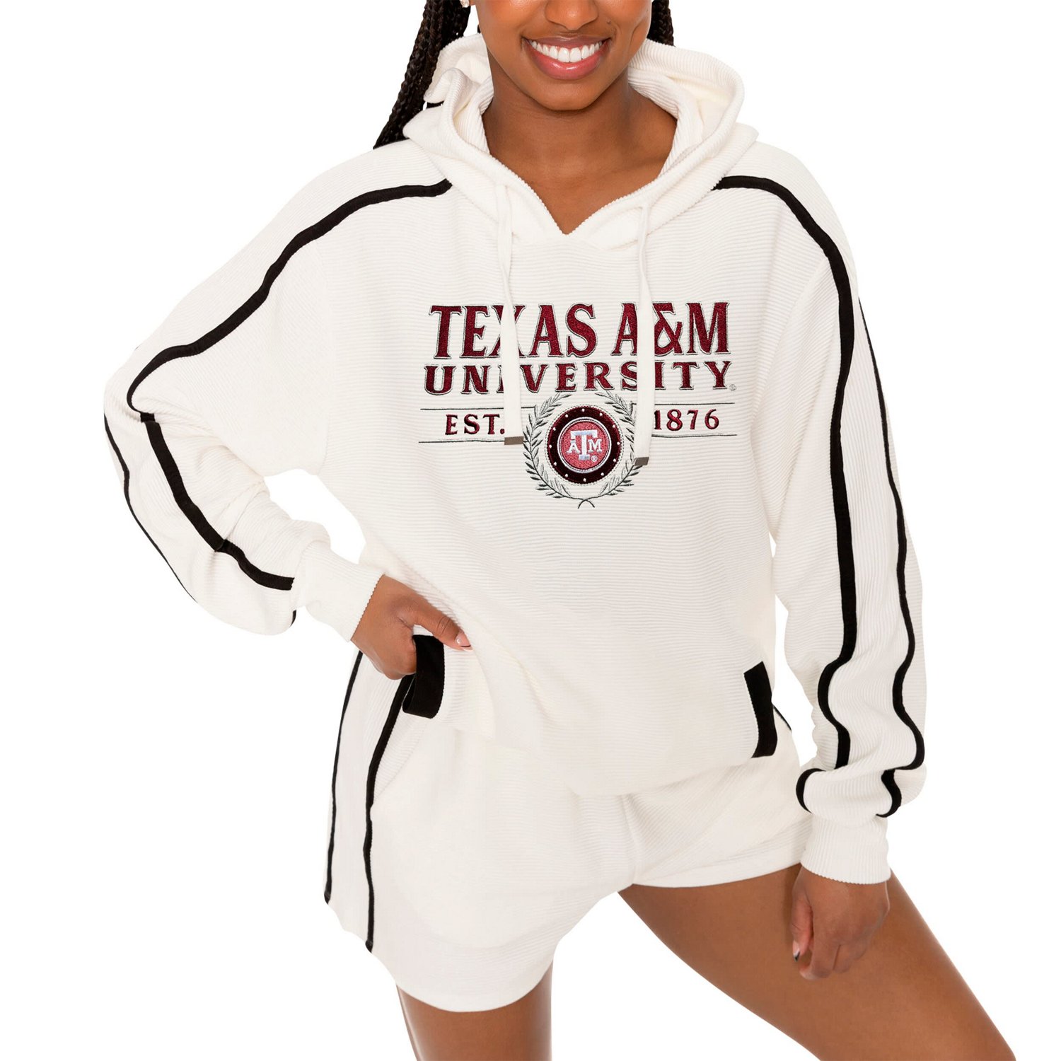 Gameday Couture Texas AM Aggies Down Set Go Pullover Hoodie and Shorts Set - view number 3