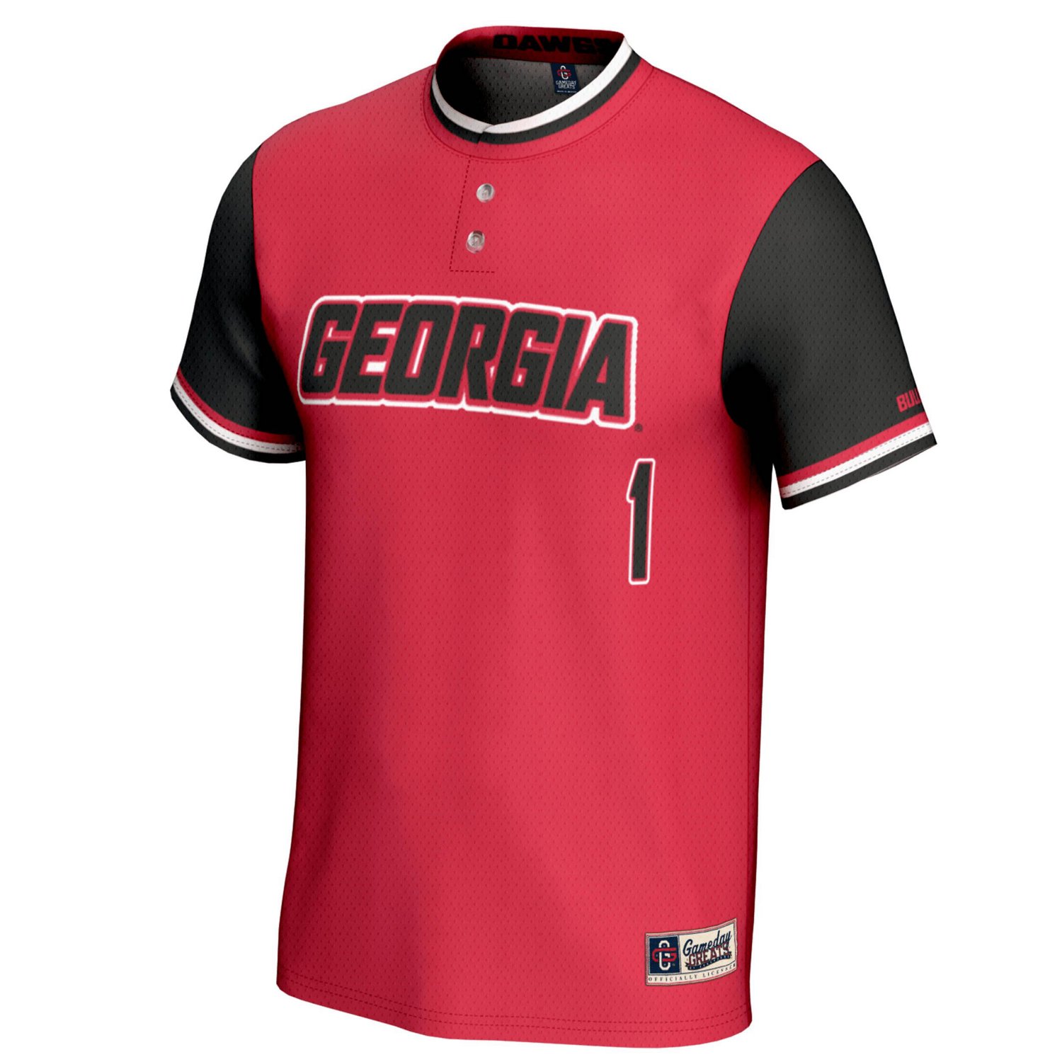 GameDay Greats 1 Georgia Bulldogs Lightweight Softball Jersey - view number 2