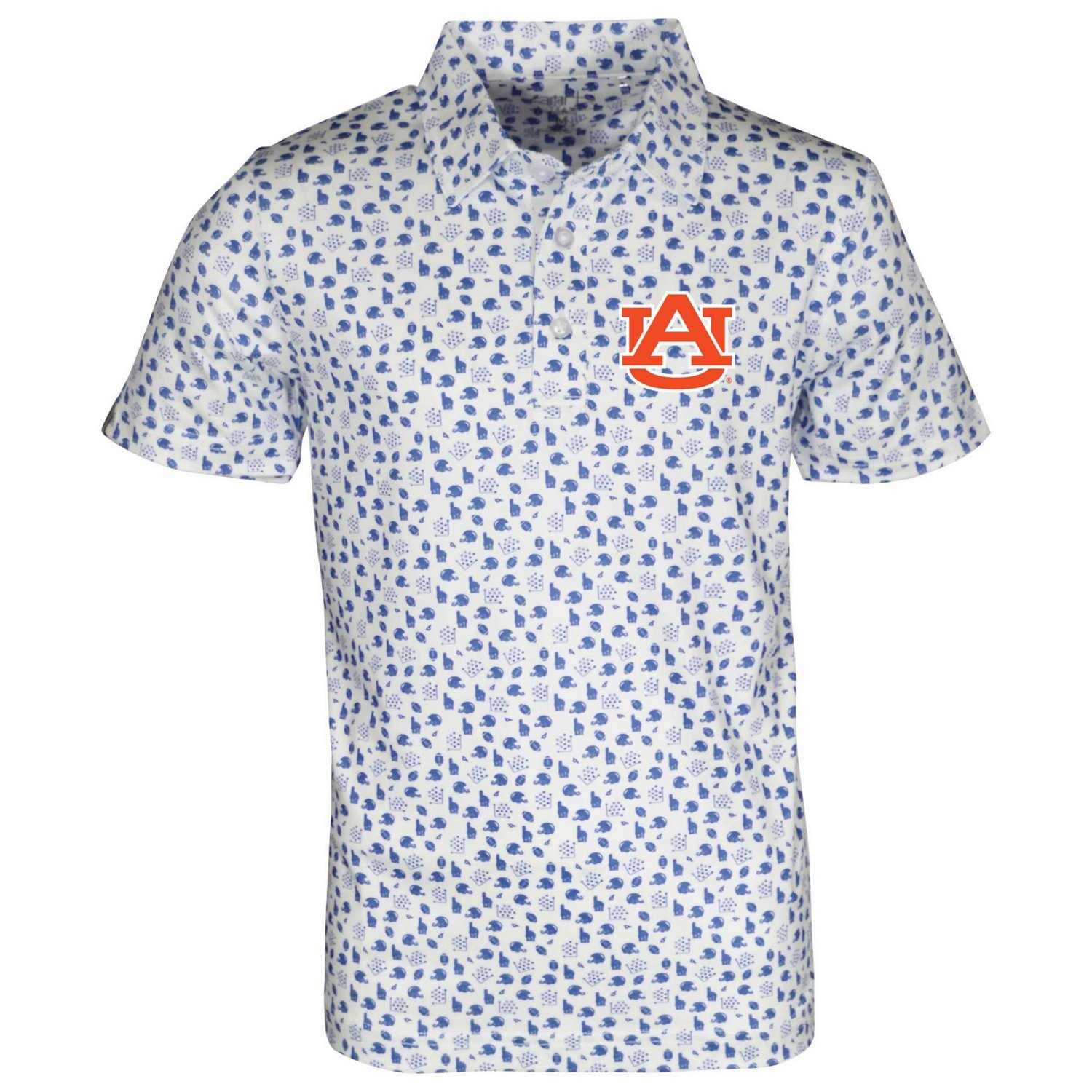 Garb Auburn Tigers Earnest Allover Print Polo                                                                                    - view number 1