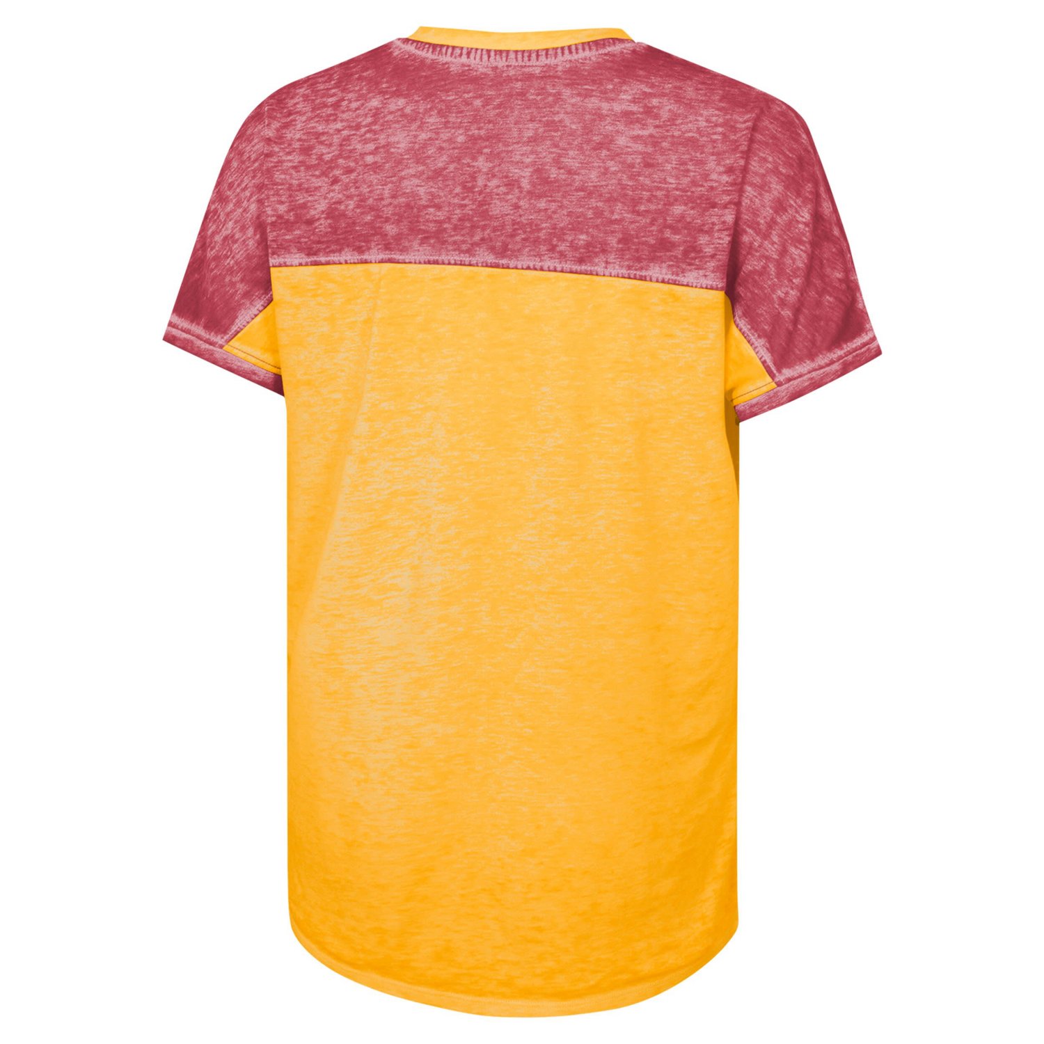 Girls Youth Cardinal USC Trojans Up for Anything Colorblock Dolman V-Neck T-Shirt                                                - view number 3