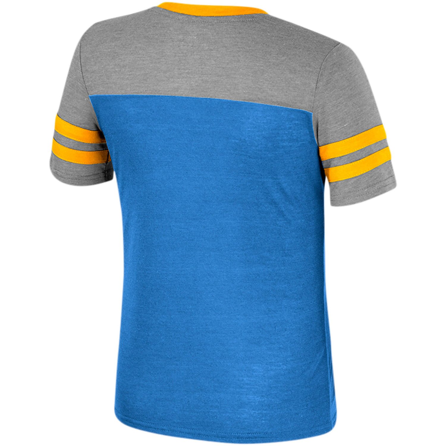 Girls Youth Colosseum /Heather Gray UCLA Bruins Summer Striped V-Neck T-Shirt - view number 3