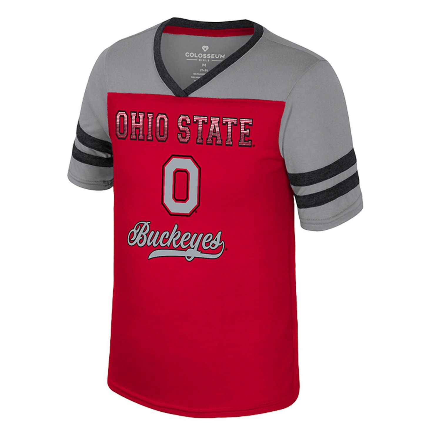 Girls Youth Colosseum Ohio State Buckeyes Princess Bubblegum Bling T-Shirt - view number 2