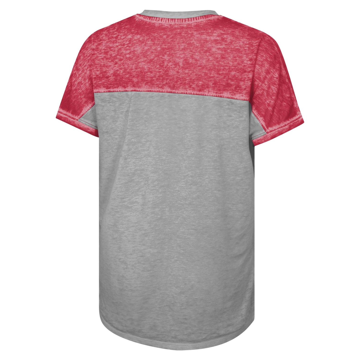 Girls Youth Ohio State Buckeyes Up for Anything Colorblock Dolman V-Neck T-Shirt                                                 - view number 3