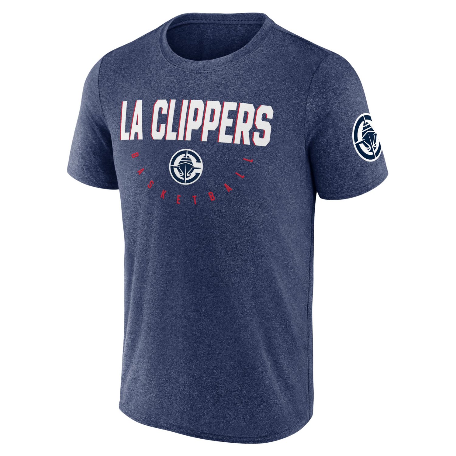 Heather LA Clippers Block Practice Performance T-Shirt