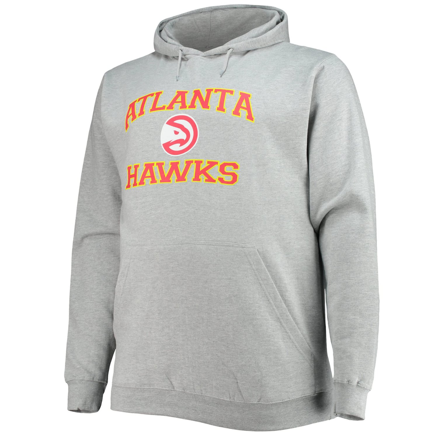 Heathered Gray Atlanta Hawks Big  Tall Heart  Soul Pullover Hoodie - view number 2