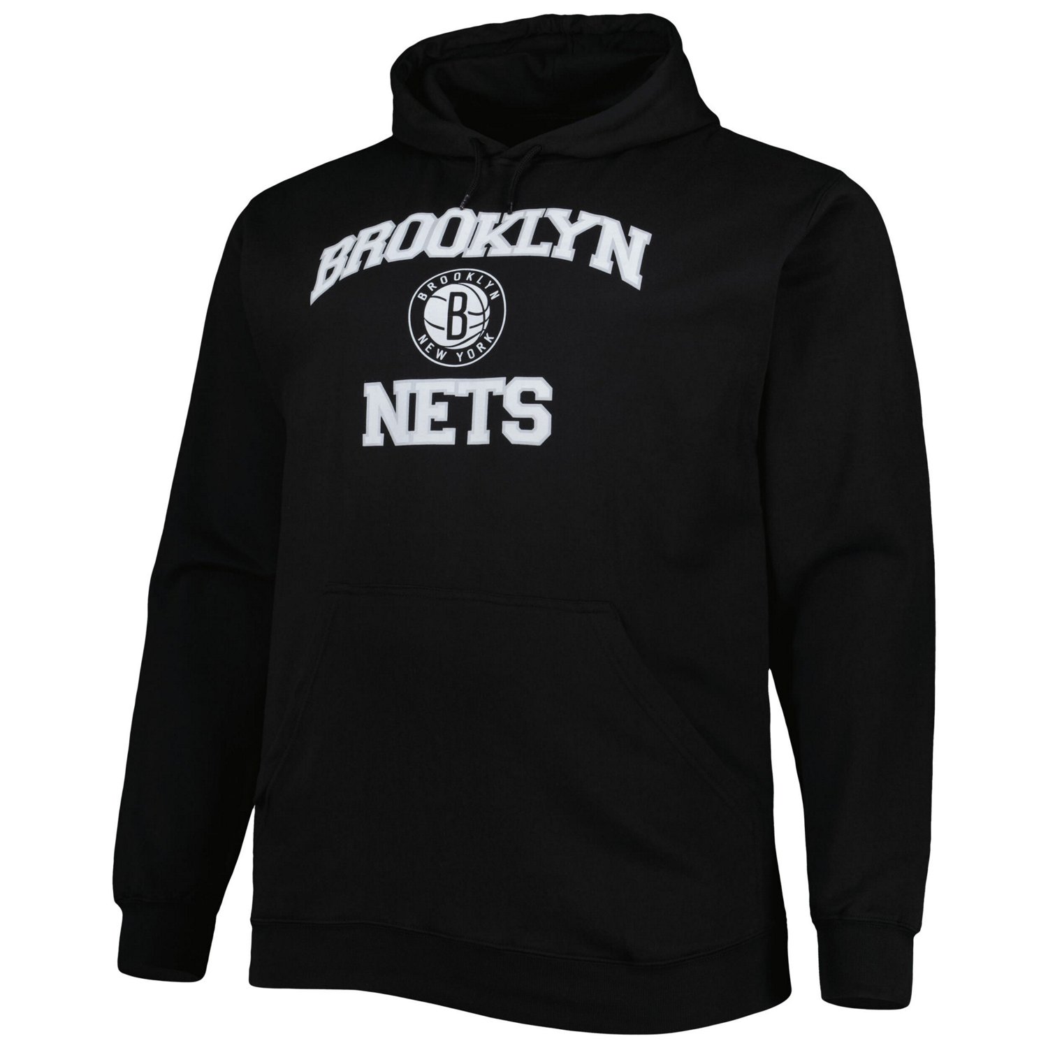 Heathered Gray Brooklyn Nets Big  Tall Heart  Soul Pullover Hoodie - view number 2