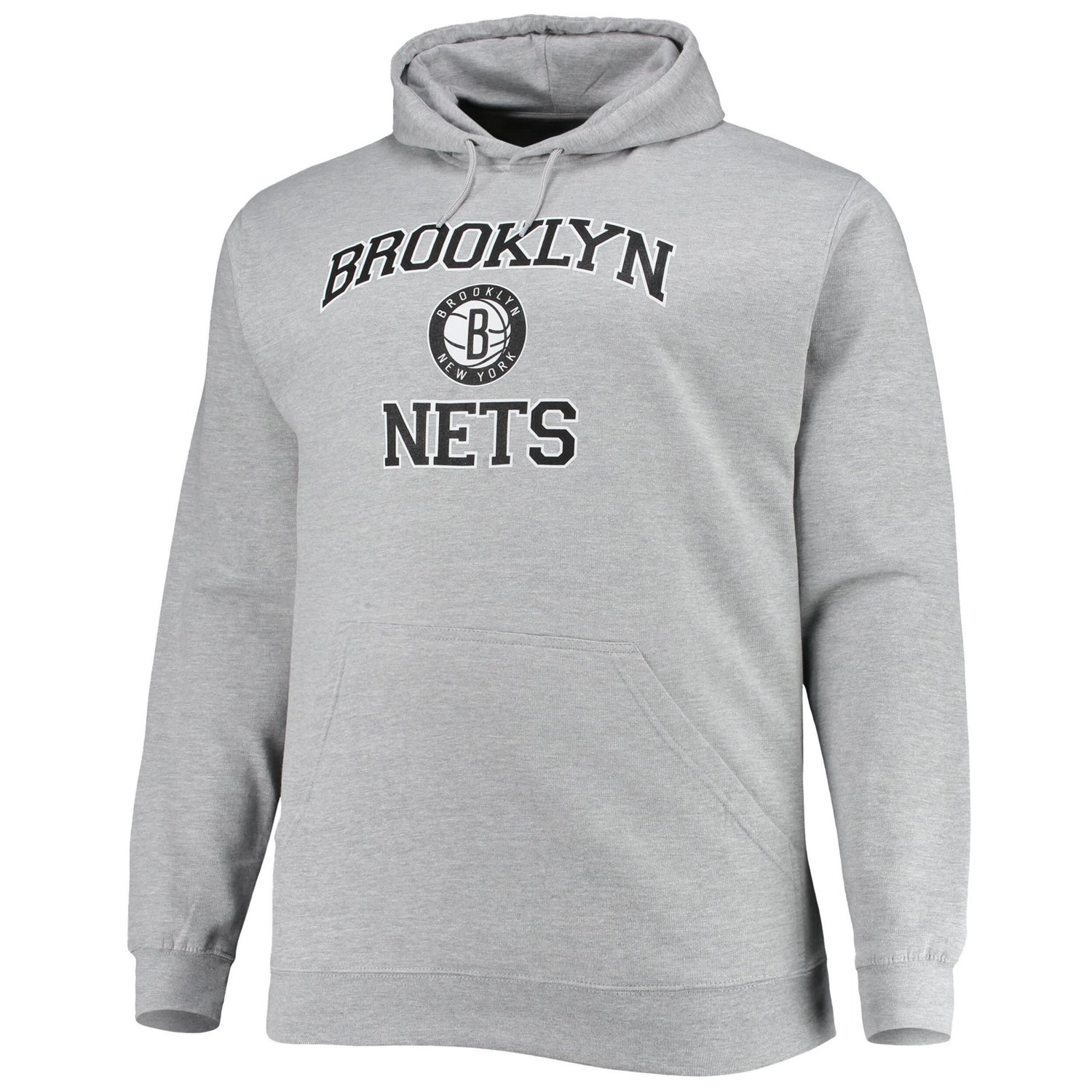 Heathered Gray Brooklyn Nets Big  Tall Heart  Soul Pullover Hoodie - view number 2