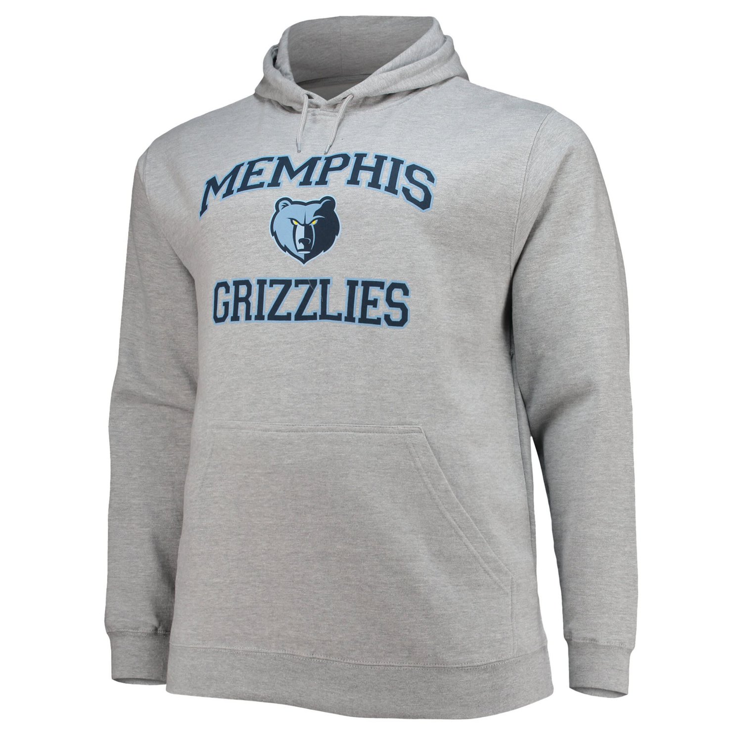 Heathered Gray Memphis Grizzlies Big  Tall Heart  Soul Pullover Hoodie - view number 2