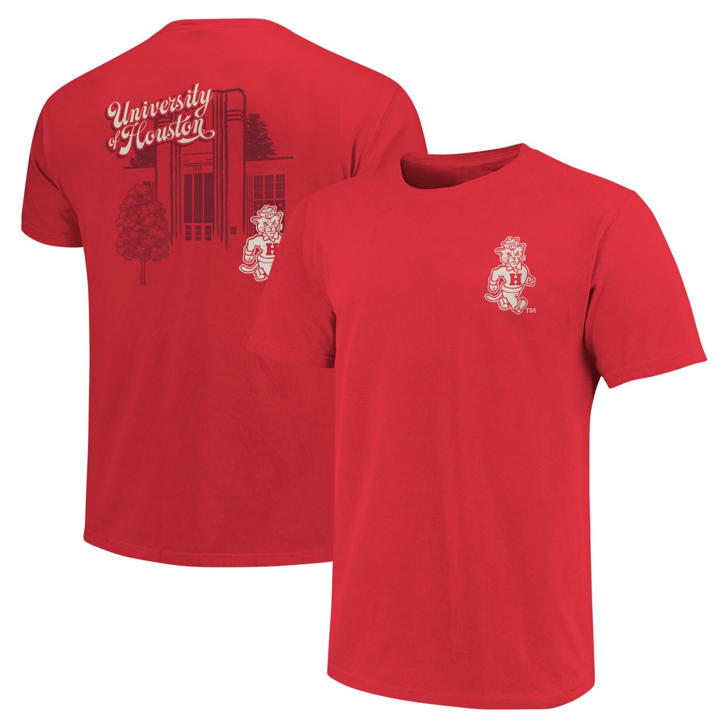 Houston Cougars Mascot Scenery Premium T-Shirt
