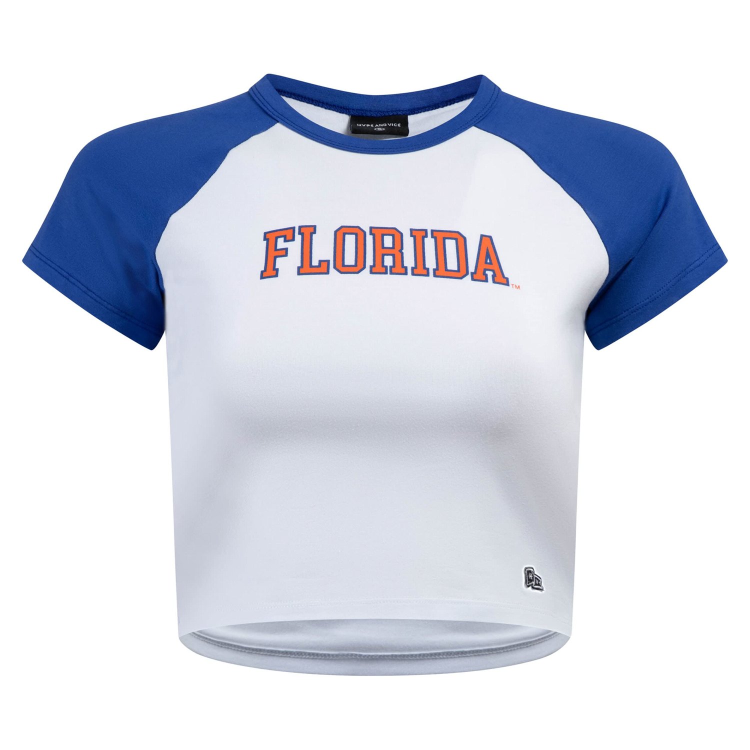 Hype and Vice Royal Florida Gators Homerun Cropped Raglan T-Shirt - view number 2