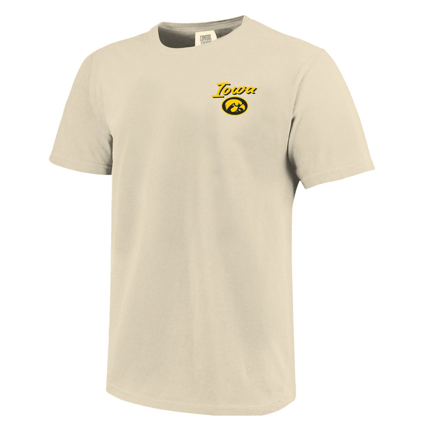 Image One Iowa Hawkeyes Comfort Colors Hand-Drawn Campus Stack T-Shirt - view number 2